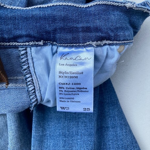 Kan Chun High Rise Distressed Jeans Size 25 - Picture 4 of 5